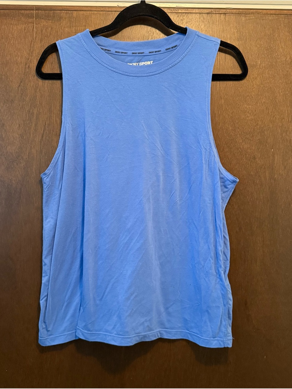 DKNY Blue Sleeveless Athletic Tank Top -EUC